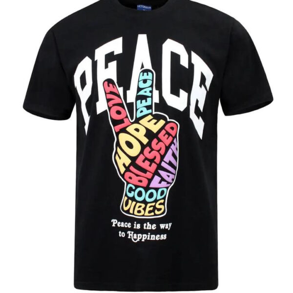 Queba Peace Hand Sign T- Shirt
