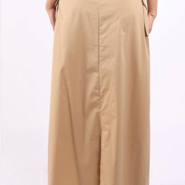 Allure Asymmetric Pockets Maxi Skirt