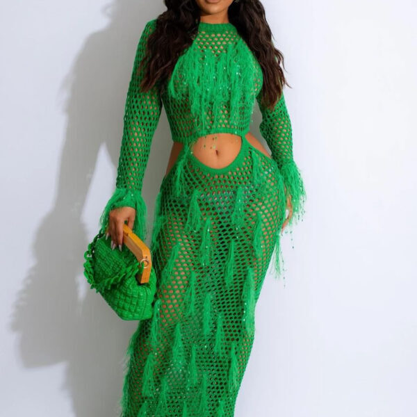 Allure Lovebird Crochet Dress