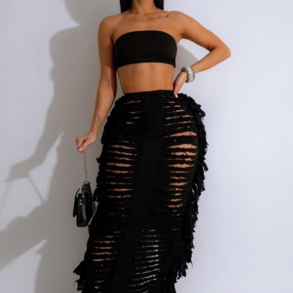 All Yours Distressed Skirt