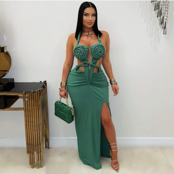 Allure Knotted Maxi Dress - Image 4