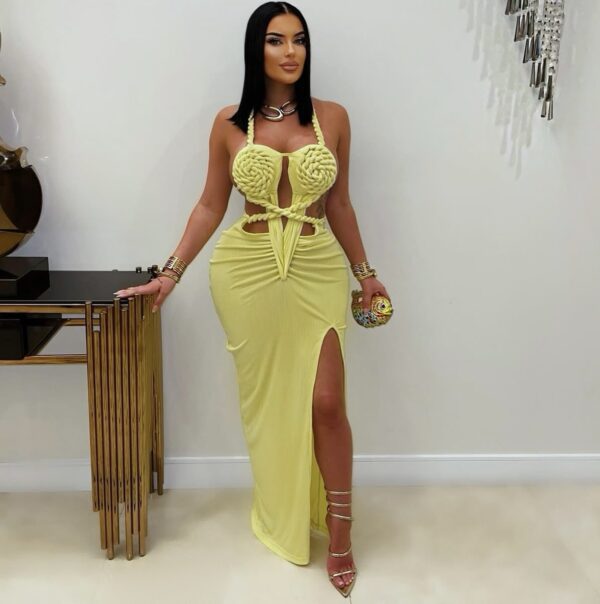 Allure Knotted Maxi Dress - Image 3