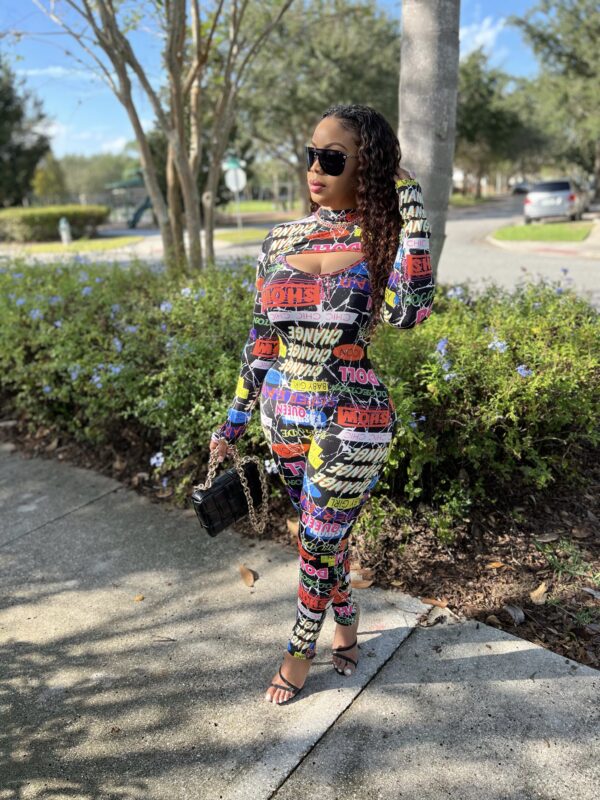 Allure Colorful Streetwear Bodysuit - Image 2