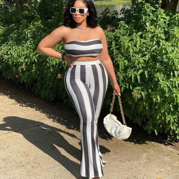 ✨This New Drop is giving us life!We have a feeling, you’ll be obsessed to.. shop our last chic a (1) Allure Striped Goddess Set