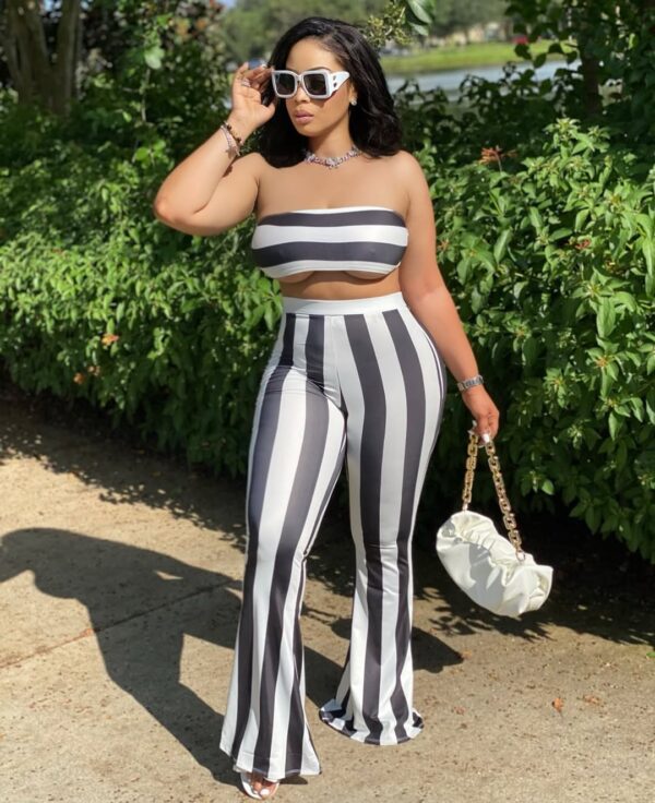 Allure Striped Goddess Set