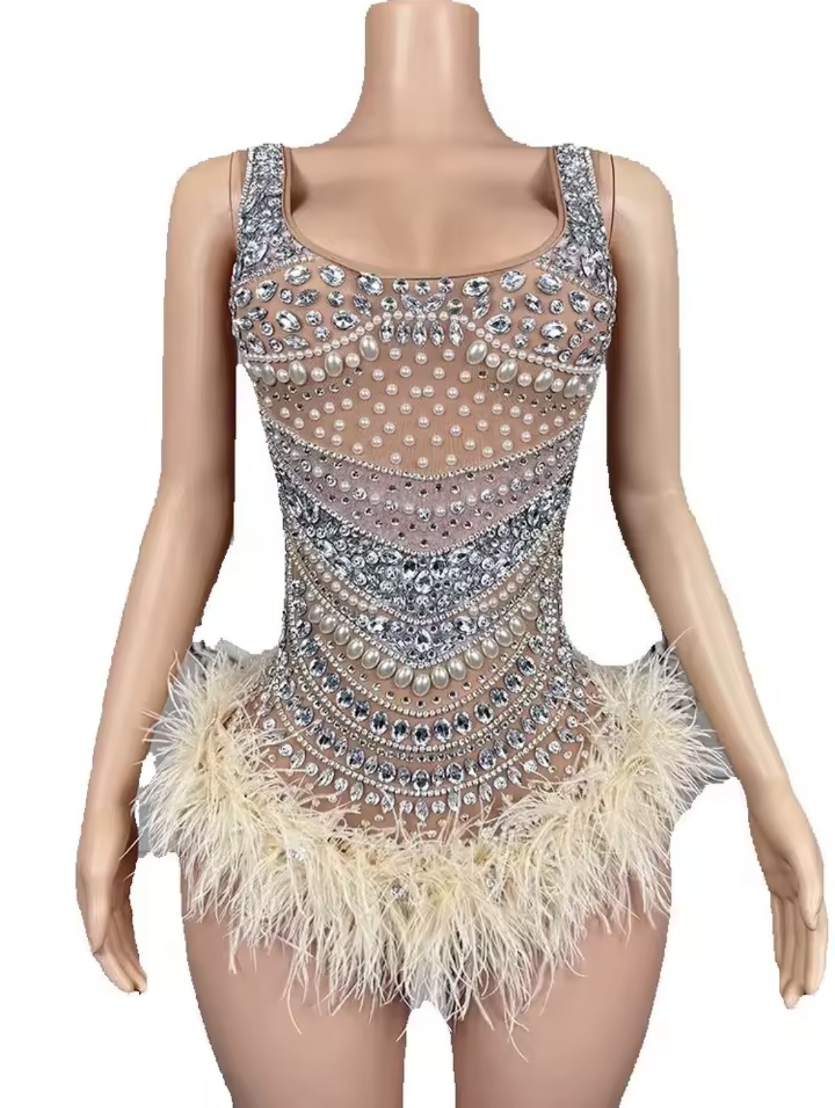 Crystal Feather Siren Bodysuit - Image 4